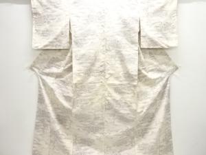 家屋風景模様織り出し西陣伝承紬着物アンサンブル